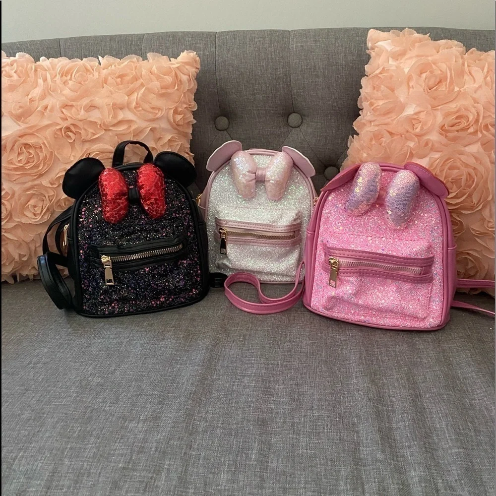 Miniature mouse bow‎ ears bookbag